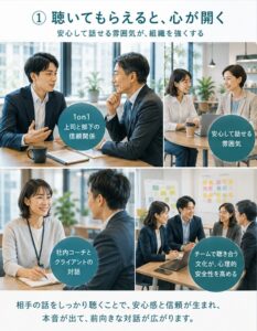 聴いてもらえると、心が開く!